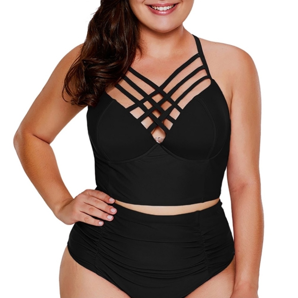 Sexy Strappy 2 Pc Bikini Swimwear - Women's Size